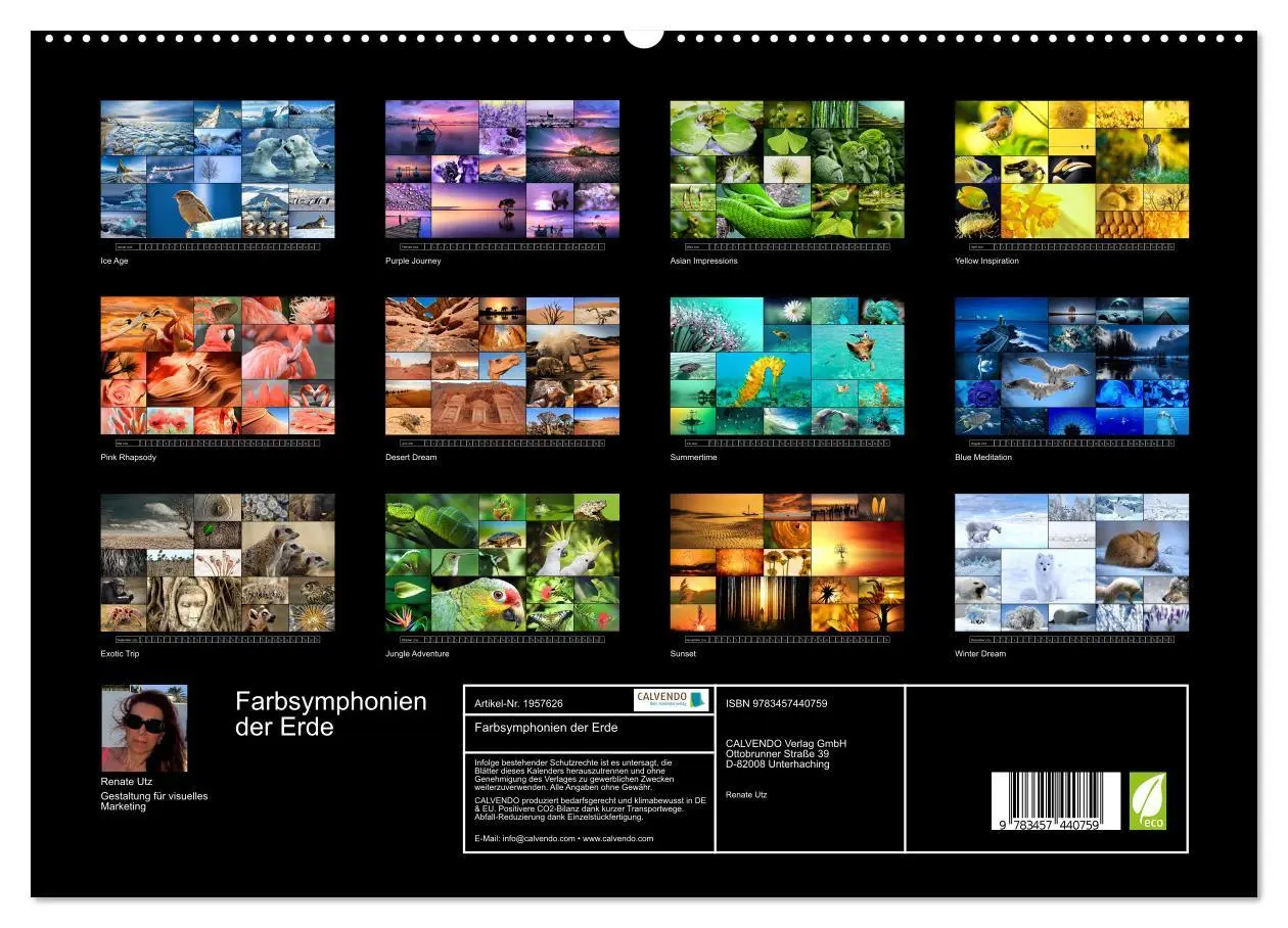 Bild: 9783457440759 | Farbsymphonien der Erde (hochwertiger Premium Wandkalender 2026 DIN...