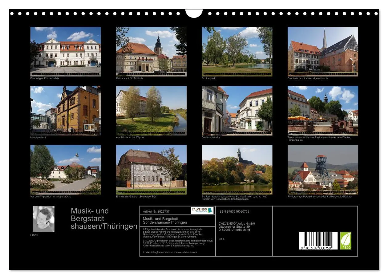Bild: 9783516080759 | Musik- und Bergstadt Sondershausen/Thüringen (Wandkalender 2026 DIN...
