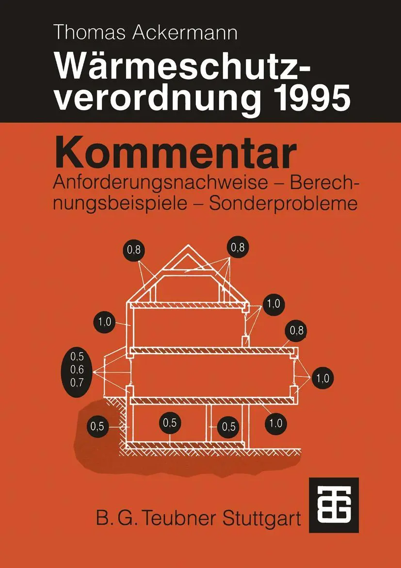 Cover: 9783519050759 | Kommentar zur Wärmeschutzverordnung 1995 | Thomas Ackermann | Buch