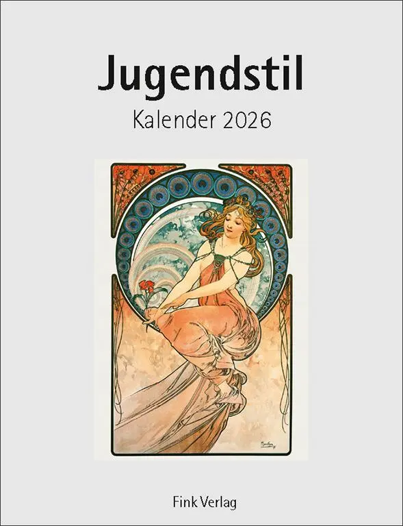 Cover: 9783771720759 | Jugendstil 2026 | Kunst-Einsteckkalender | Mucha | Kalender | 12 S.