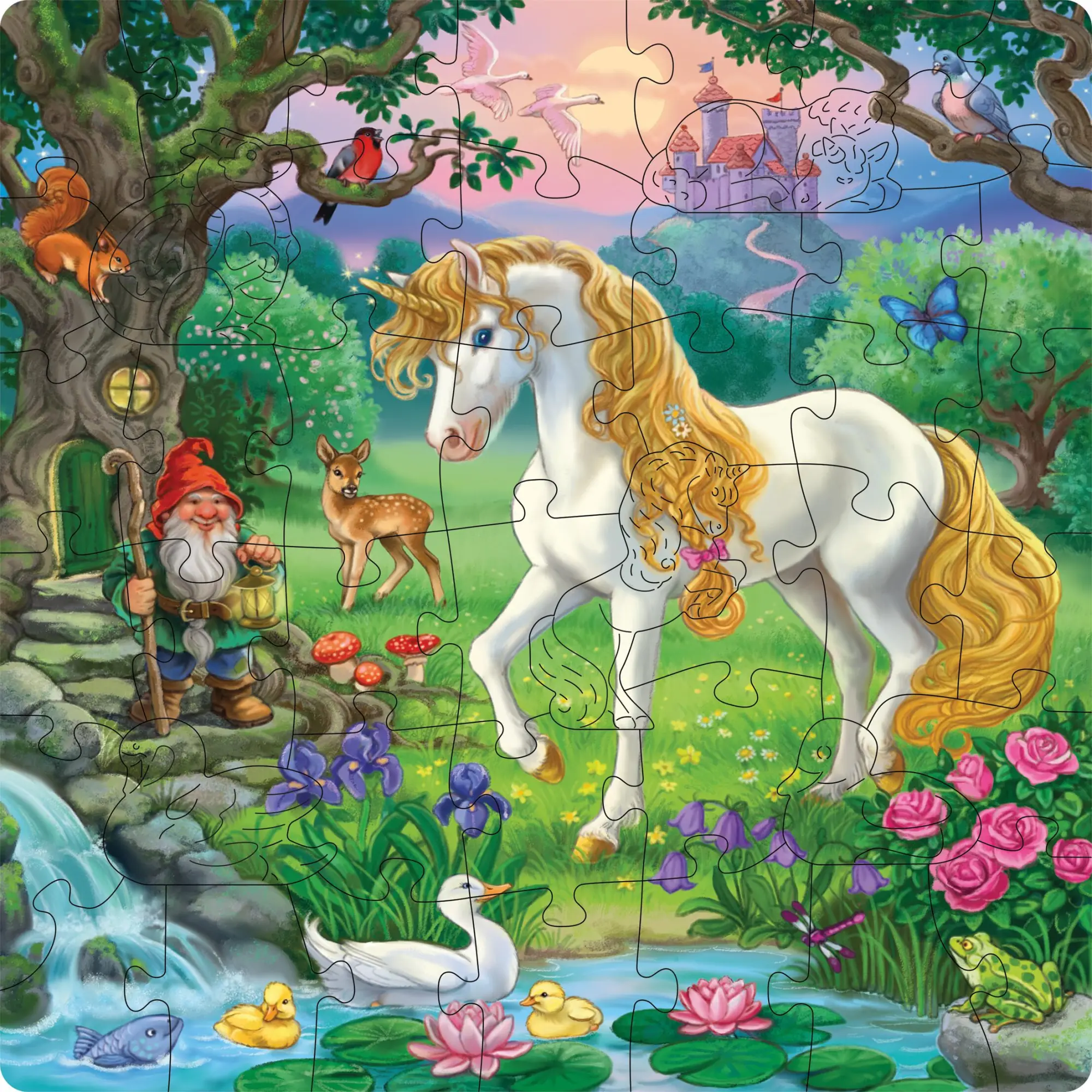 Cover: 4005555040859 | Kinderpuzzle 44 Teile - Märchenhaftes Einhorn | Spiel | 12004085