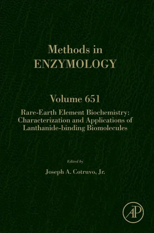 Cover: 9780323910859 | Rare-Earth Element Biochemistry: Characterization and Applications...