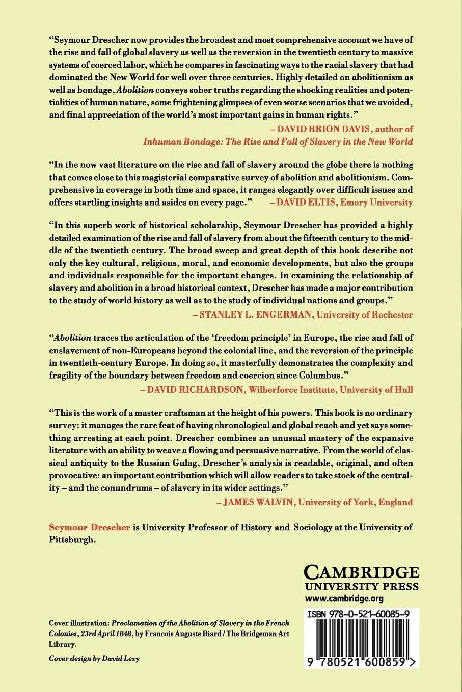 Rückseite: 9780521600859 | Abolition | Seymour Drescher | Taschenbuch | Englisch | 2009