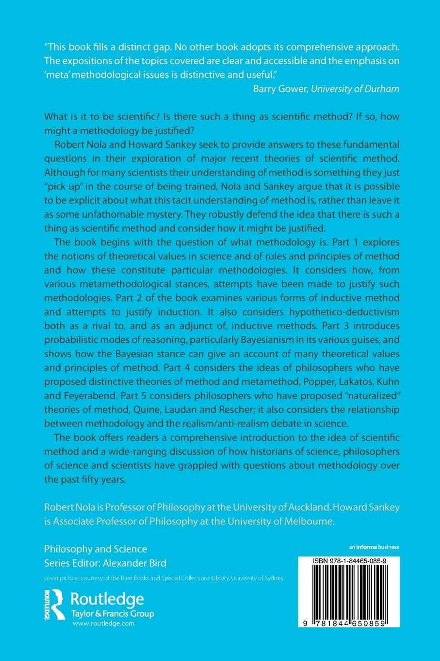 Rückseite: 9781844650859 | Theories of Scientific Method | An Introduction | Robert Nola (u. a.)