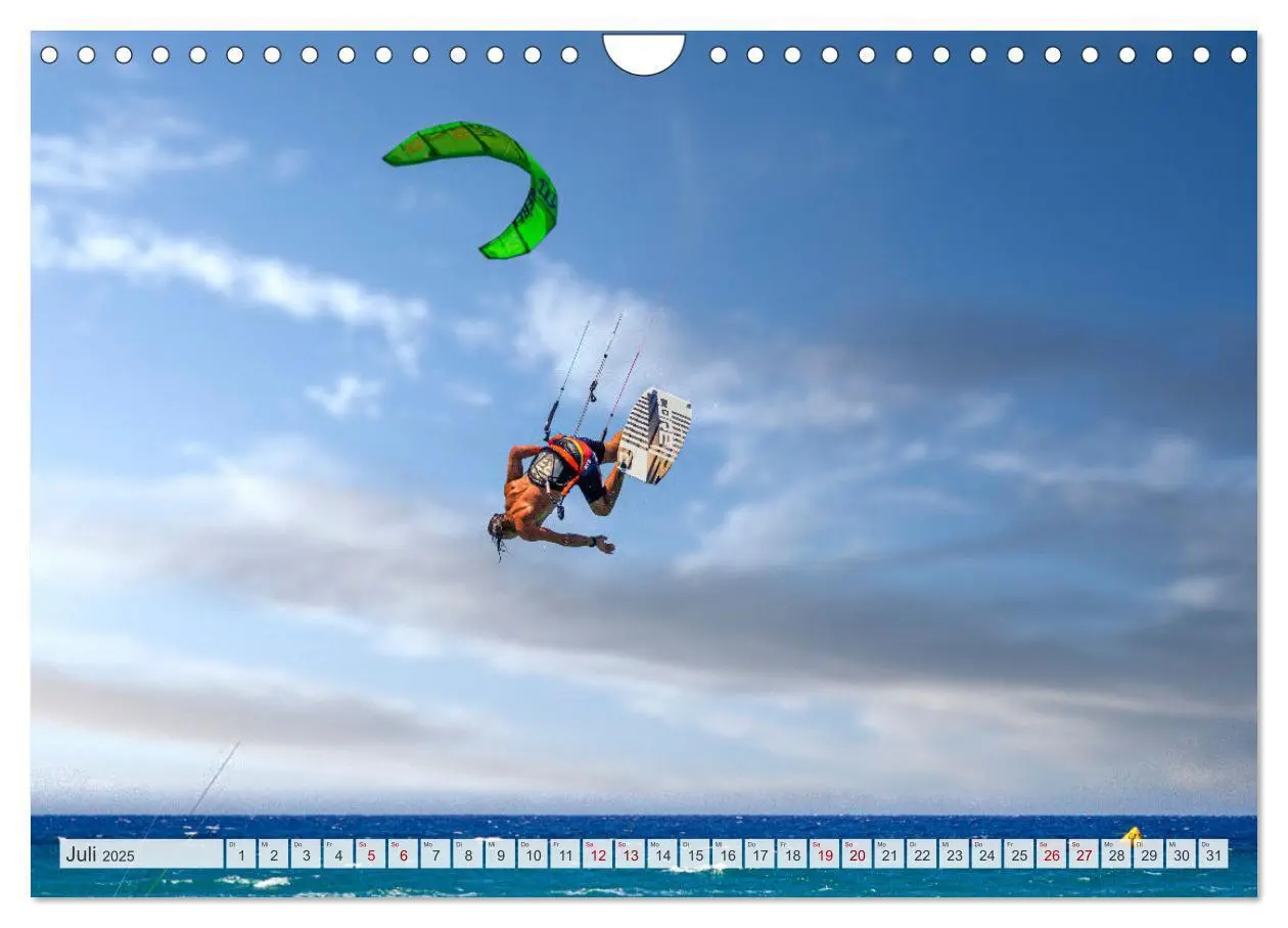 Bild: 9783435100859 | Faszination Kitesurfen (Wandkalender 2025 DIN A4 quer), CALVENDO...