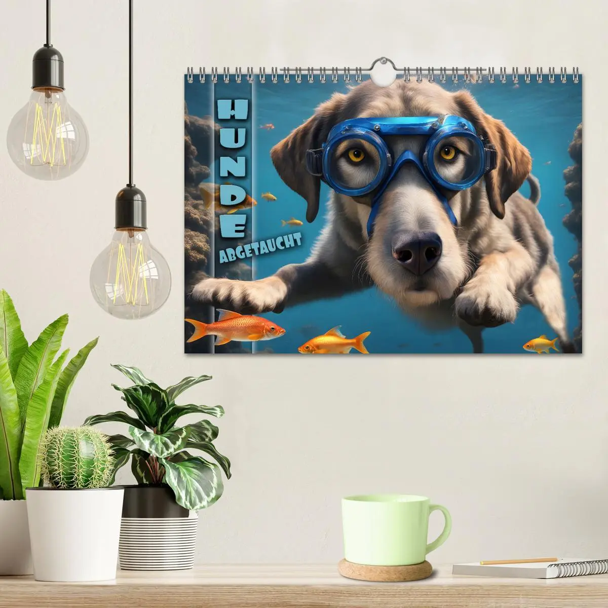 Bild: 9783457360859 | Hunde abgetaucht (Wandkalender 2026 DIN A4 quer), CALVENDO...