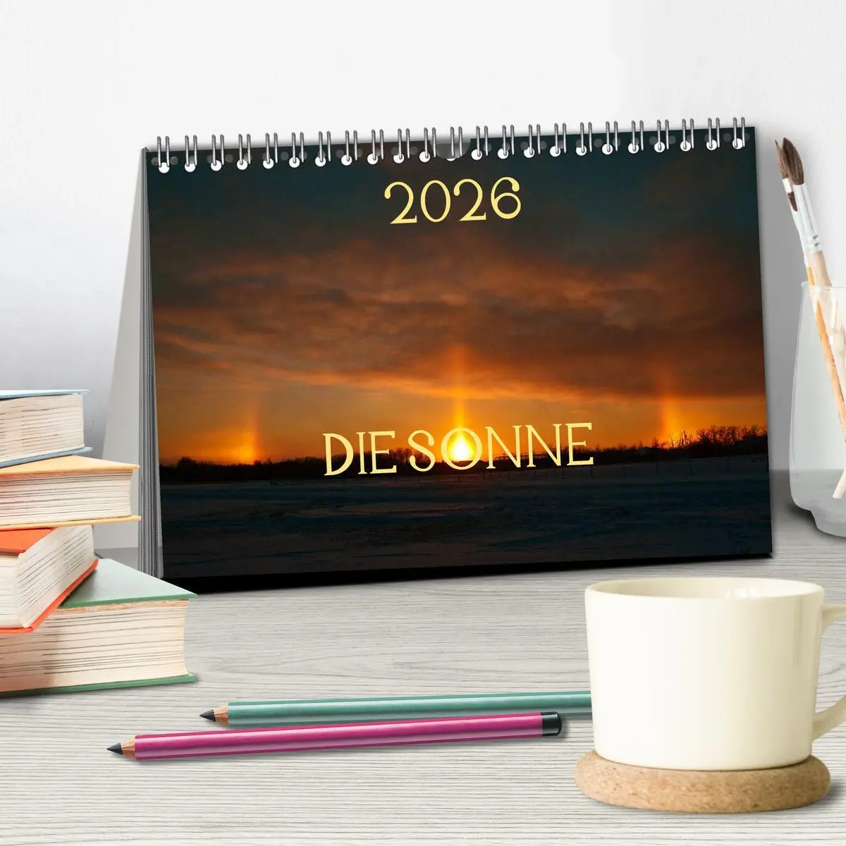 Bild: 9783516210859 | Die Sonne - 2026 (Tischkalender 2026 DIN A5 quer), CALVENDO...