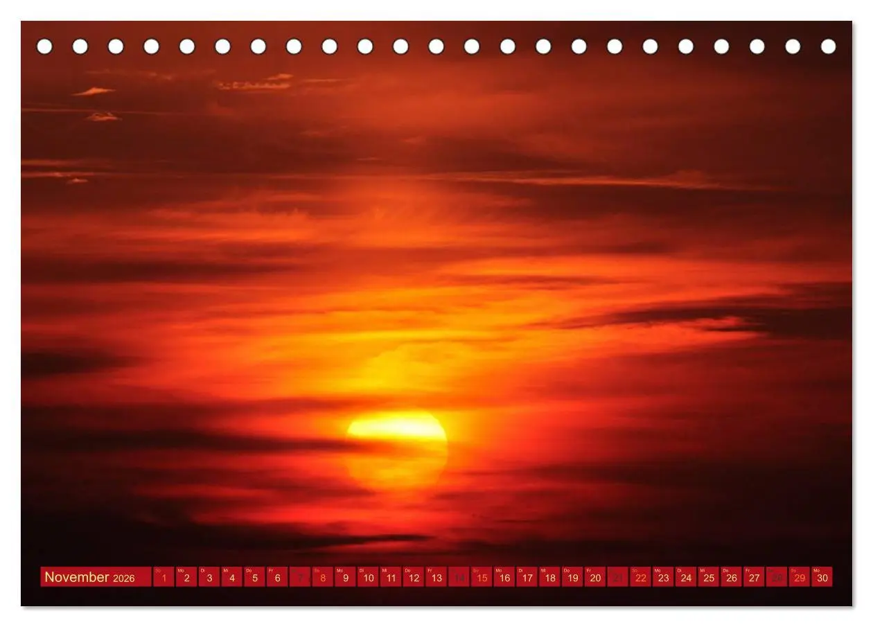 Bild: 9783516210859 | Die Sonne - 2026 (Tischkalender 2026 DIN A5 quer), CALVENDO...