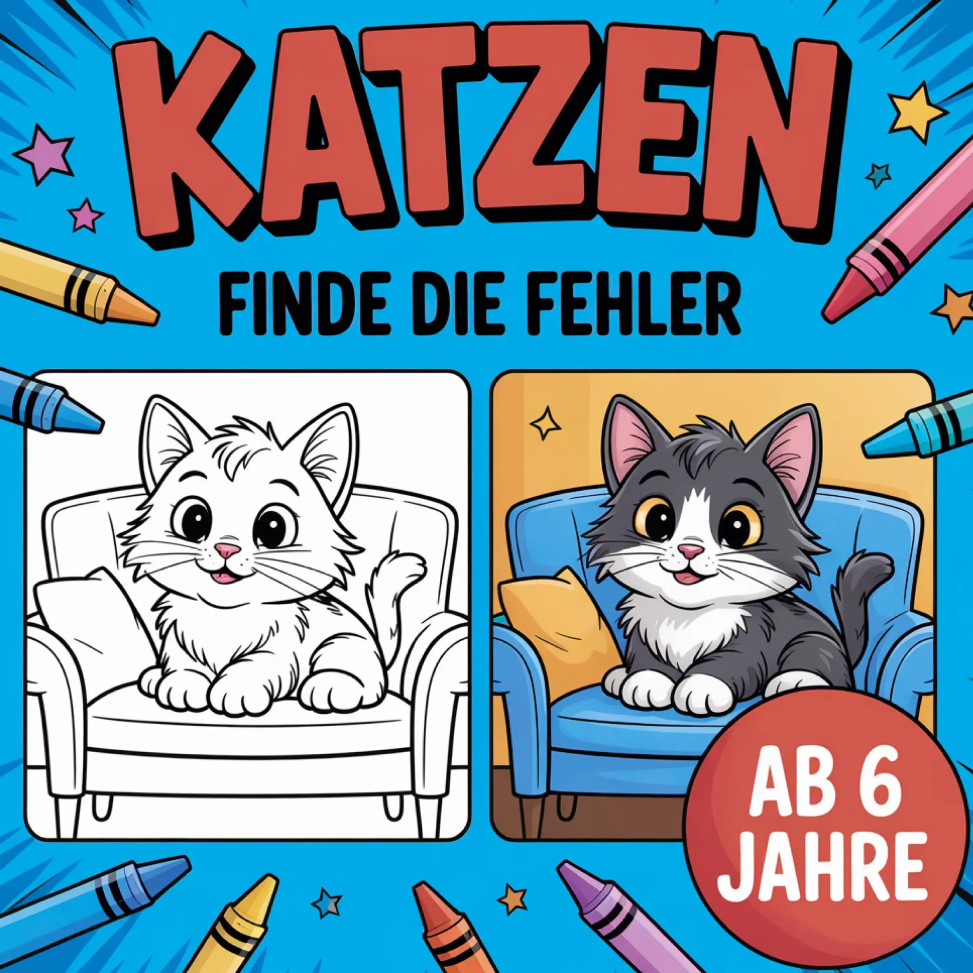 Cover: 9783695100859 | Katzen | Finde die Fehler | Emine Nowotny | Taschenbuch | 60 S. | 2025