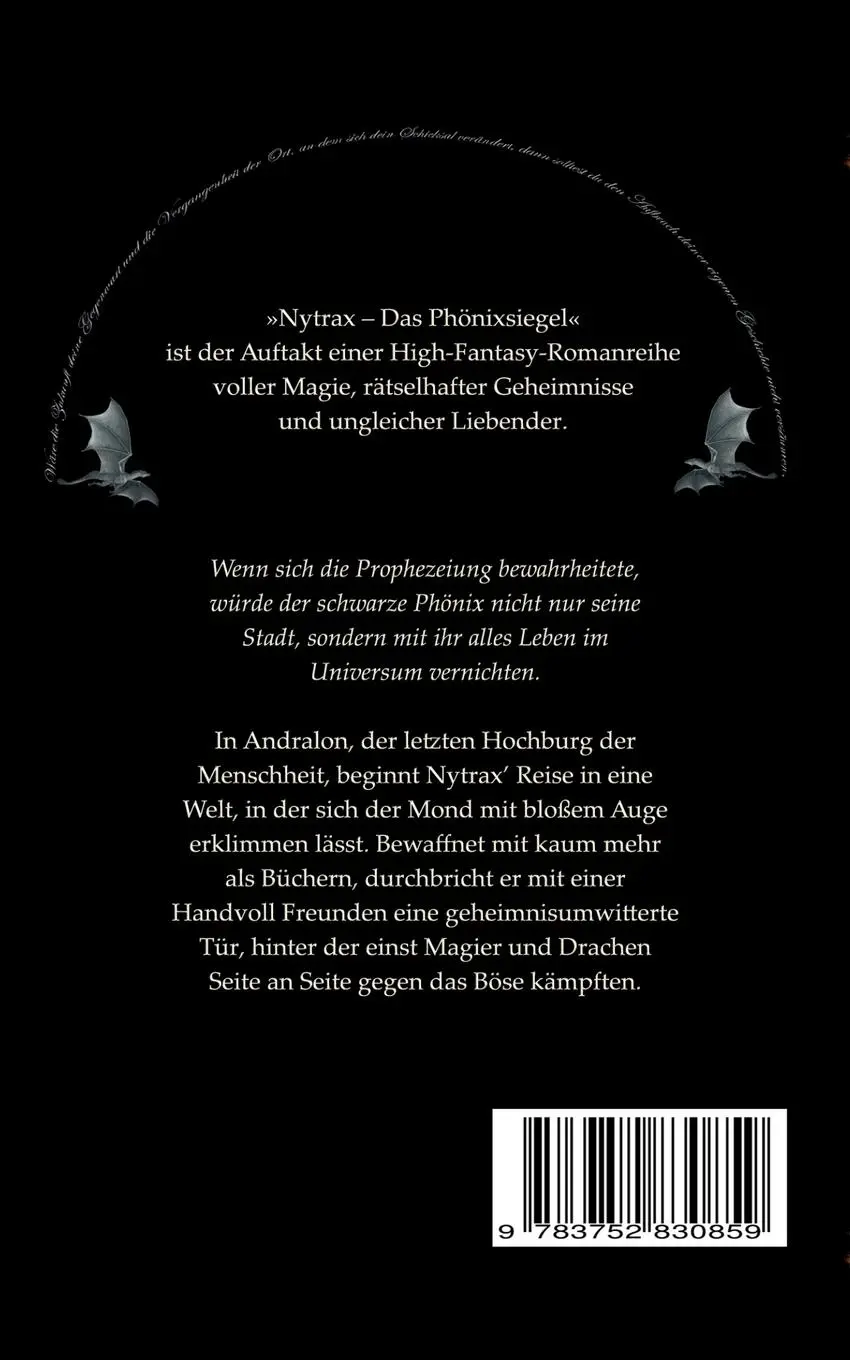 Rückseite: 9783752830859 | Nytrax | Das Phönixsiegel | Andrew C. Fox | Taschenbuch | 372 S.