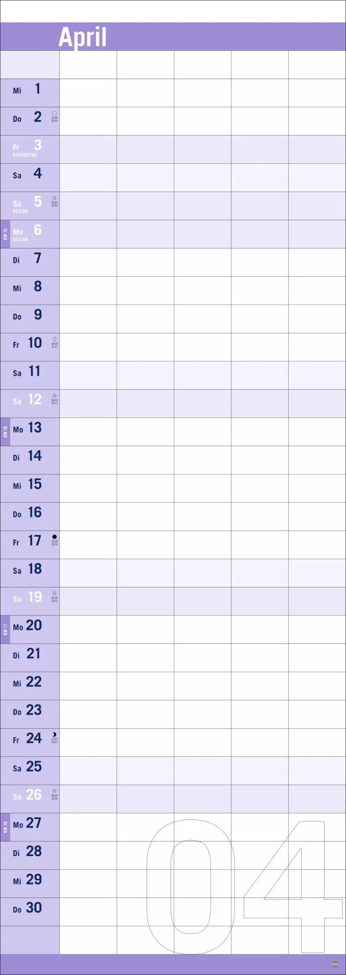 Bild: 9783756410859 | Allround-Familienplaner Vertical Kalender 2026 | Heye | Kalender