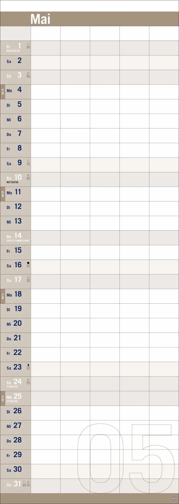 Bild: 9783756410859 | Allround-Familienplaner Vertical Kalender 2026 | Heye | Kalender