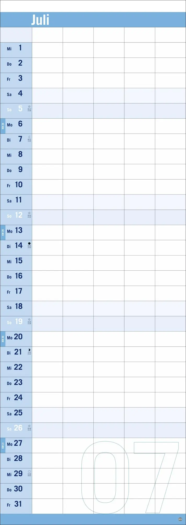 Bild: 9783756410859 | Allround-Familienplaner Vertical Kalender 2026 | Heye | Kalender
