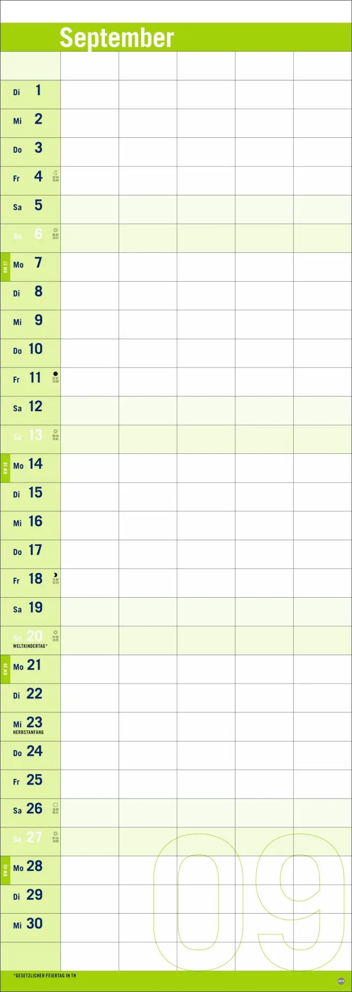Bild: 9783756410859 | Allround-Familienplaner Vertical Kalender 2026 | Heye | Kalender