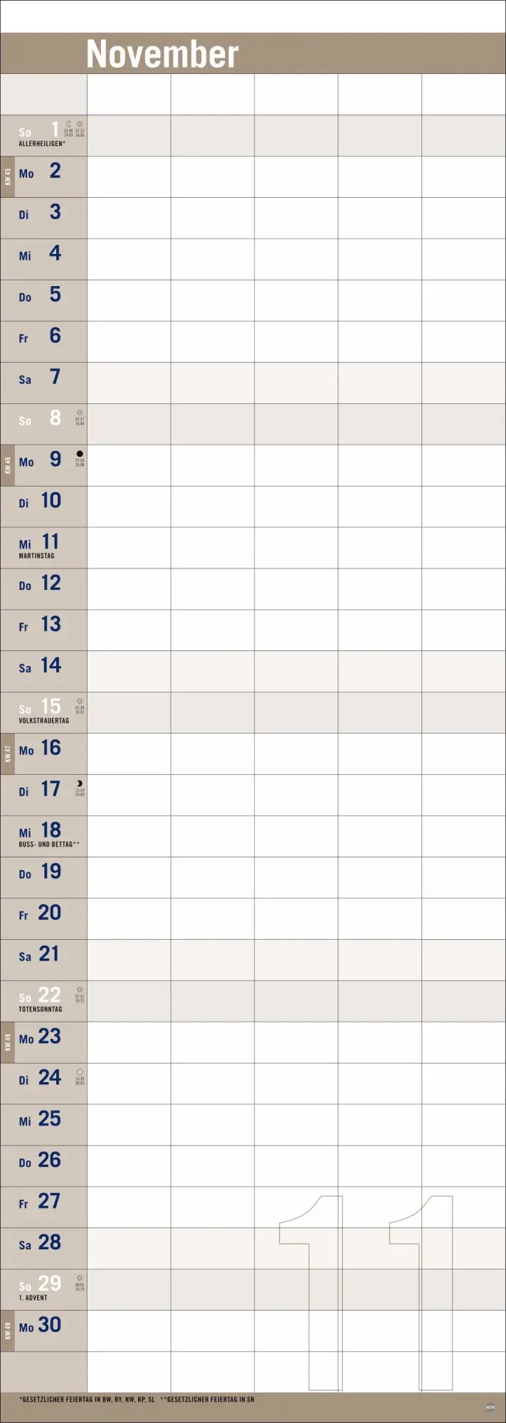 Bild: 9783756410859 | Allround-Familienplaner Vertical Kalender 2026 | Heye | Kalender