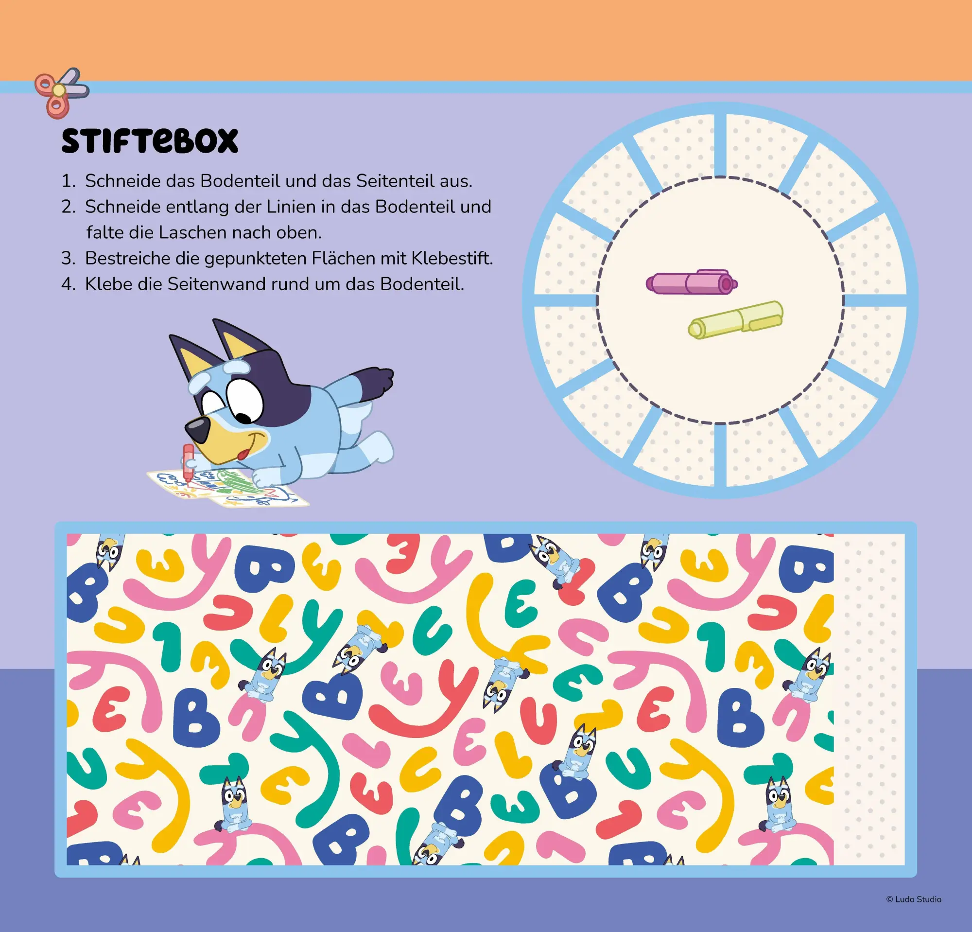Bild: 9783849950859 | Bluey Mein Bastelblock mit kindersicherer Schere | Taschenbuch | 96 S.
