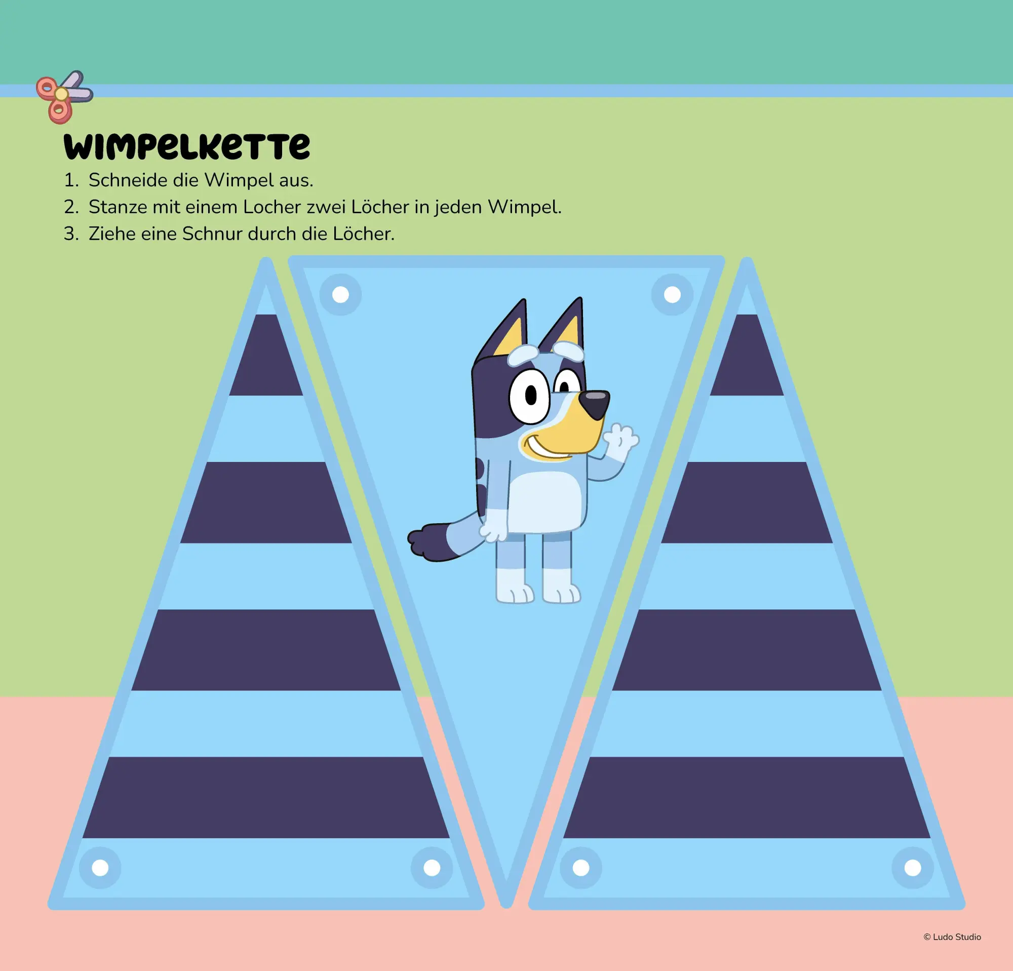 Bild: 9783849950859 | Bluey Mein Bastelblock mit kindersicherer Schere | Taschenbuch | 96 S.