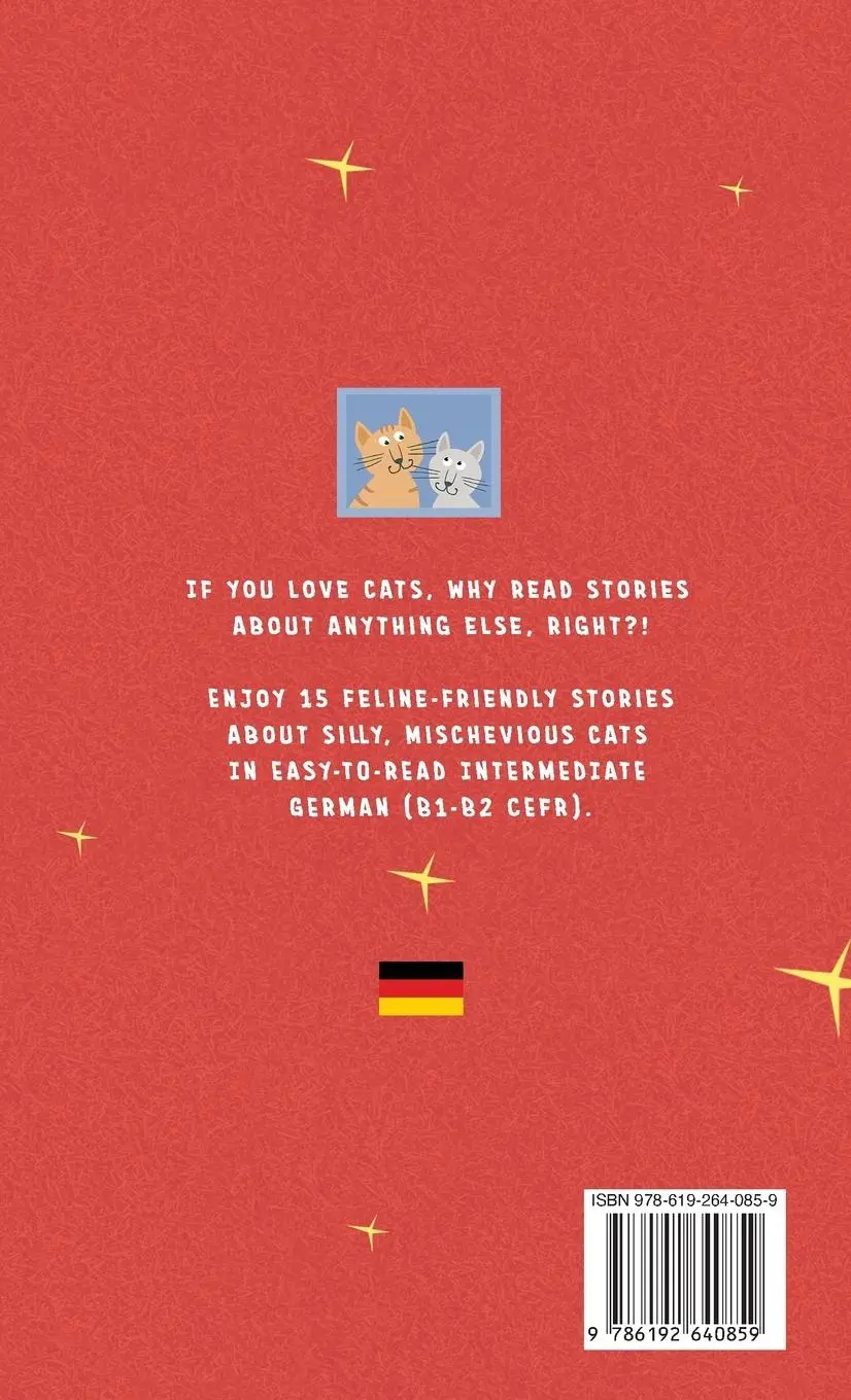 Rückseite: 9786192640859 | Short Stories about Cats in Intermediate German | Jenny Goldmann