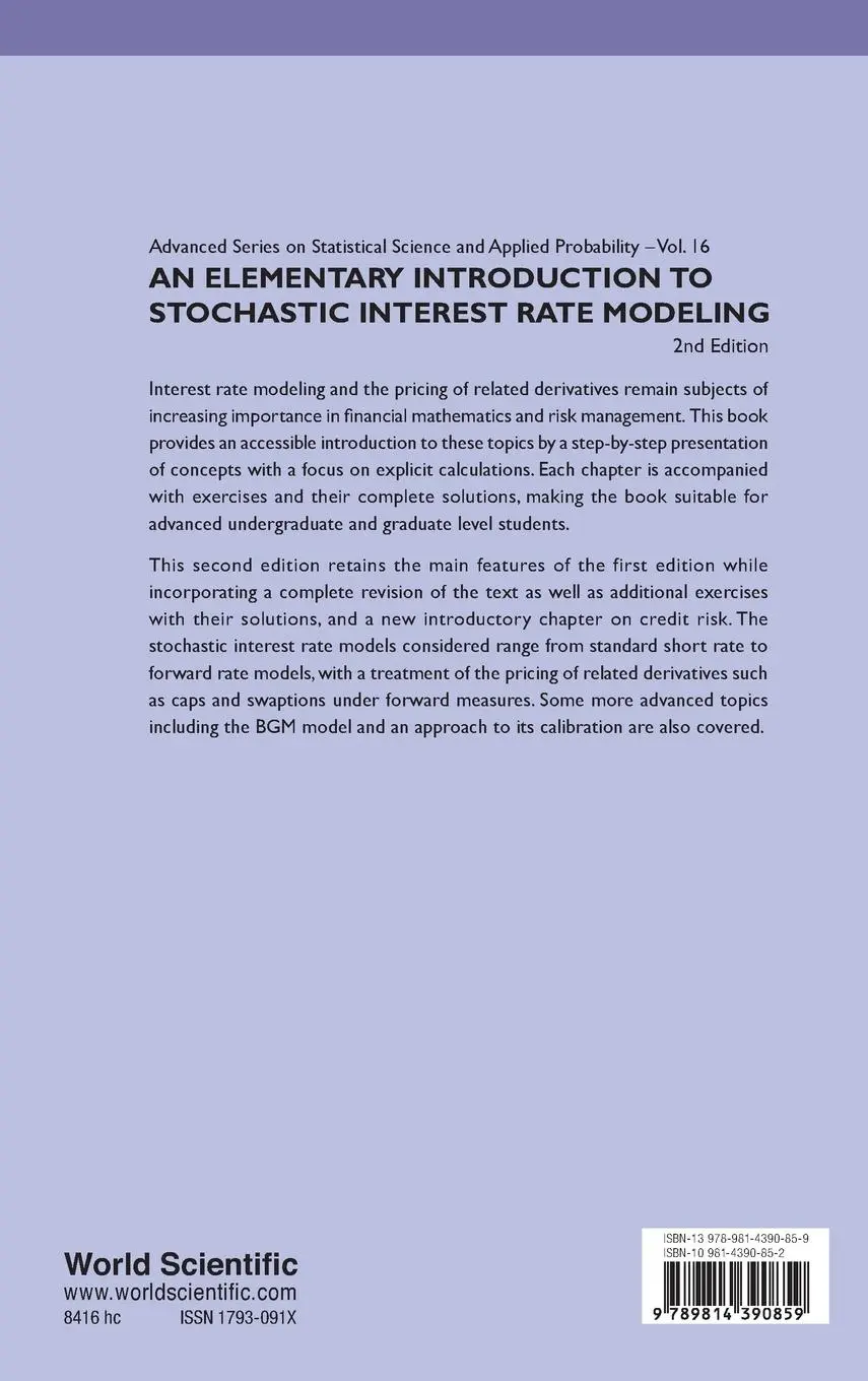 Rückseite: 9789814390859 | ELEMEN INTRO STOCH INTER RATE..2 ED | Nicolas Privault | Buch | 2012