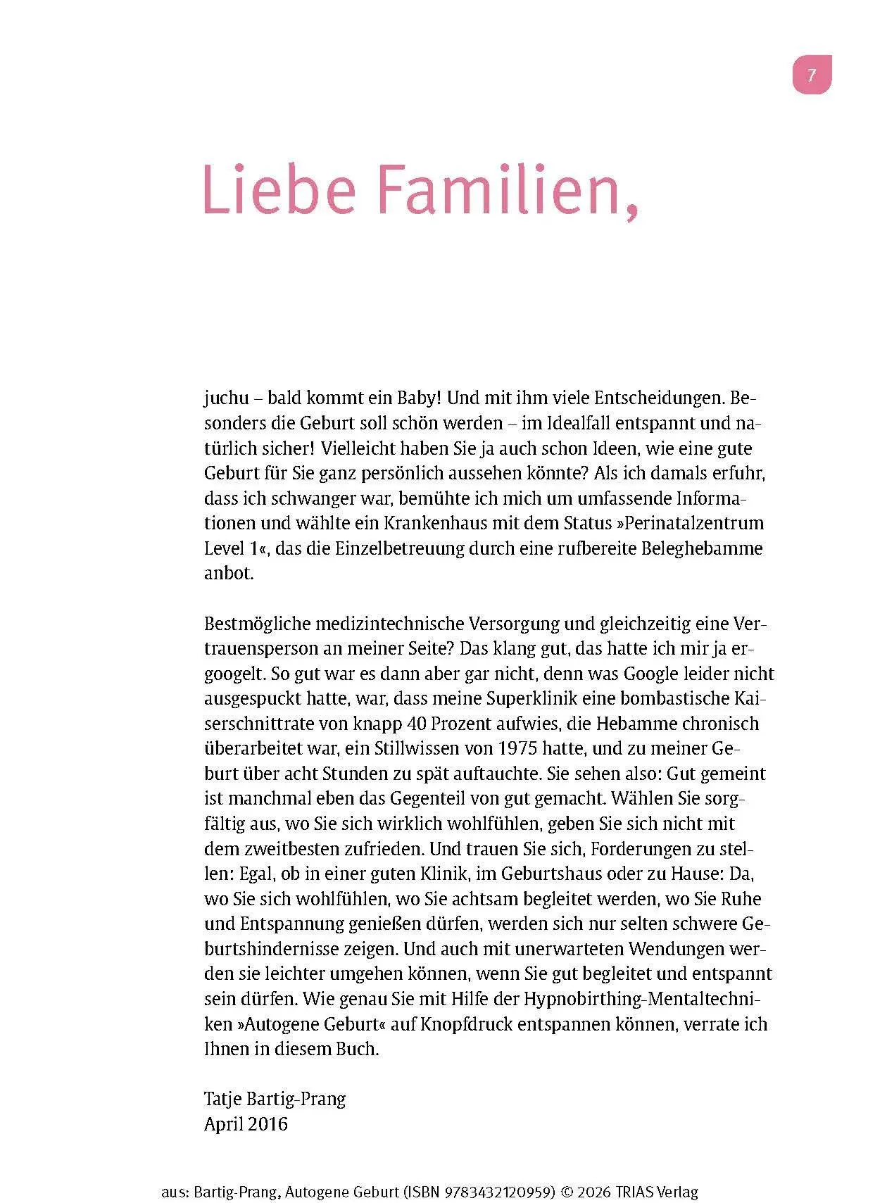 Bild: 9783432120959 | Autogene Geburt | Mit Hypnobirthing selbstbestimmt gebären | Buch