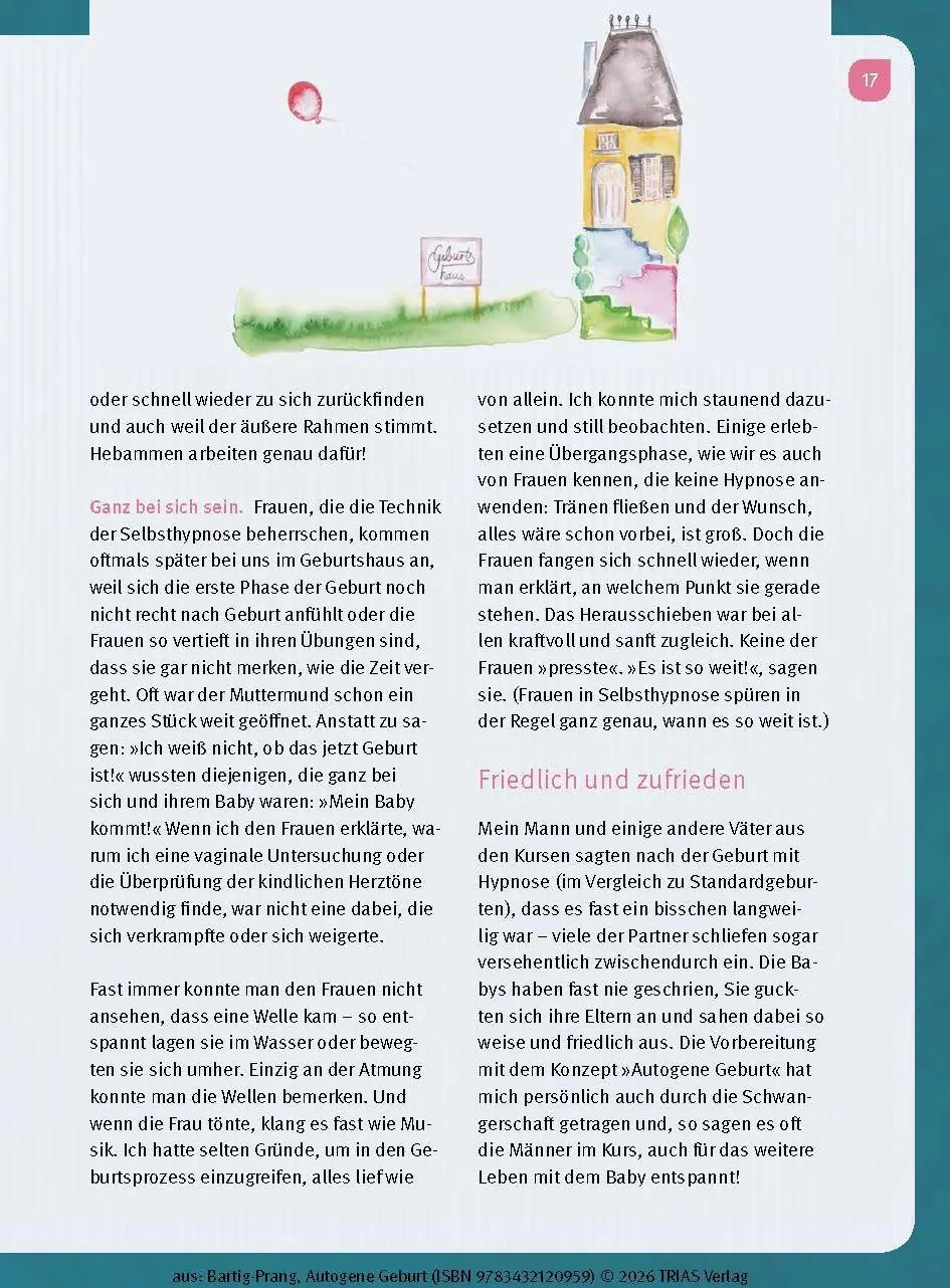 Bild: 9783432120959 | Autogene Geburt | Mit Hypnobirthing selbstbestimmt gebären | Buch