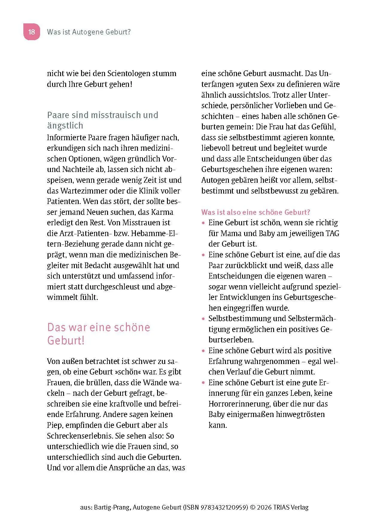 Bild: 9783432120959 | Autogene Geburt | Mit Hypnobirthing selbstbestimmt gebären | Buch