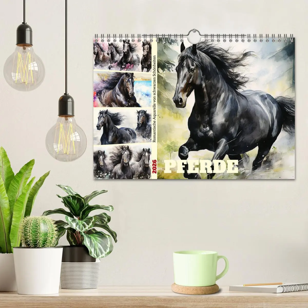 Bild: 9783457350959 | Pferde. Romantische Aquarelle von schwarzen Schönheiten...