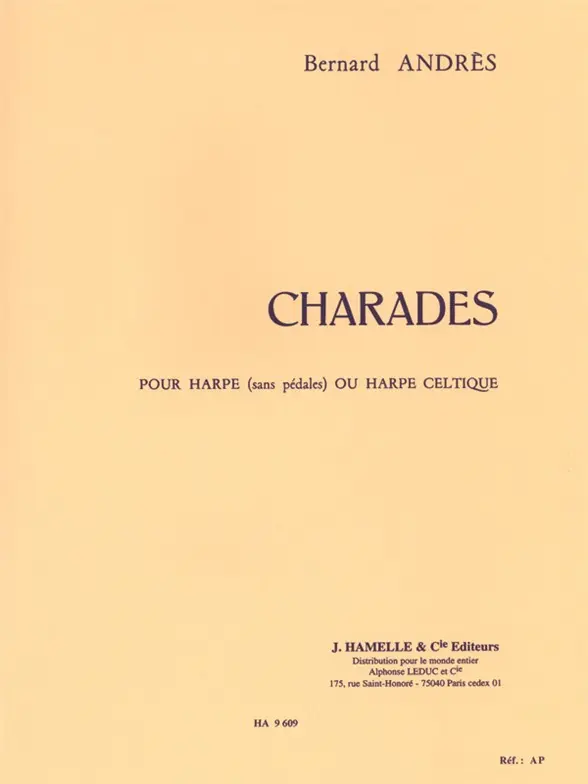 Cover: 9790230760959 | Charades | Harpe Celtique | Bernard Andres | Buch | Alphonse Leduc