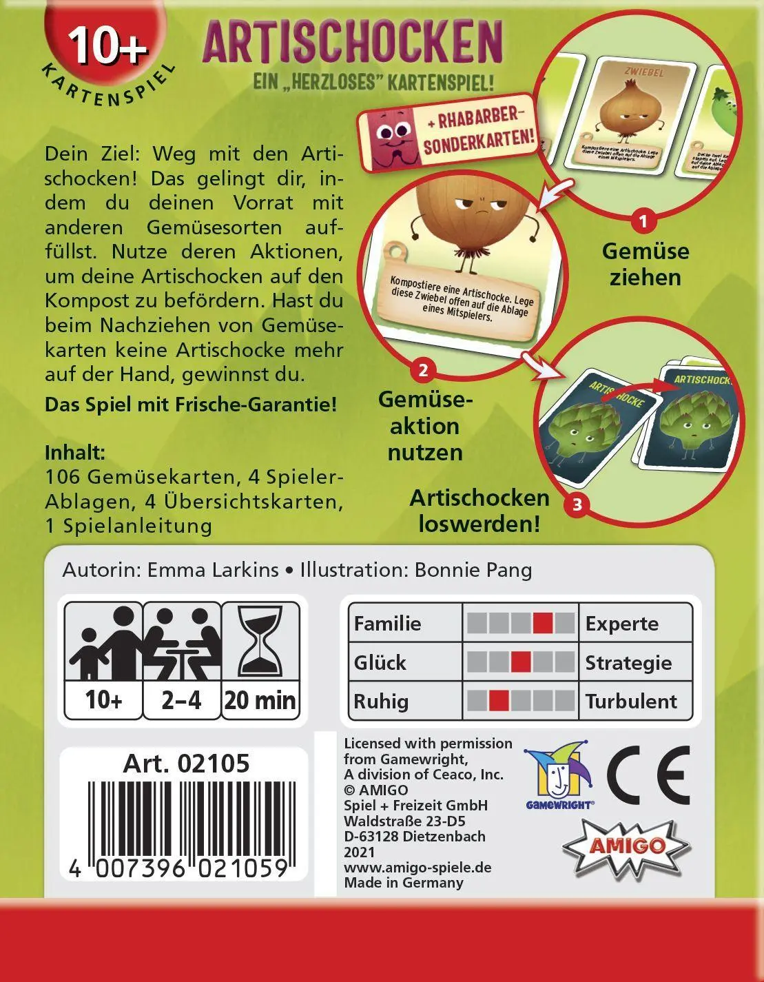 Bild: 4007396021059 | Artischocken | AMIGO Spiel Freizeit | Spiel | Brettspiel | 02105