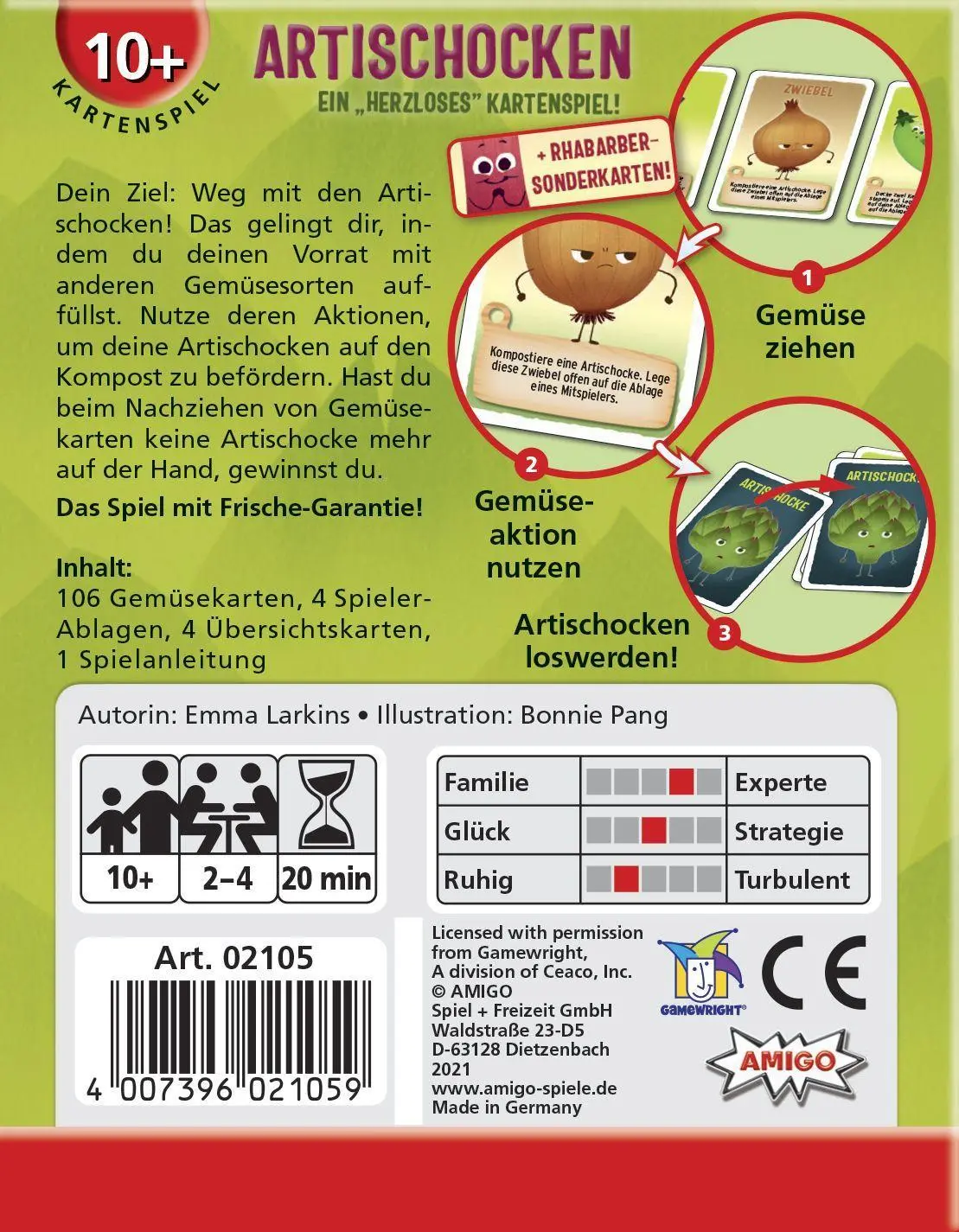 Bild: 4007396021059 | Artischocken | AMIGO Spiel Freizeit | Spiel | Brettspiel | 02105