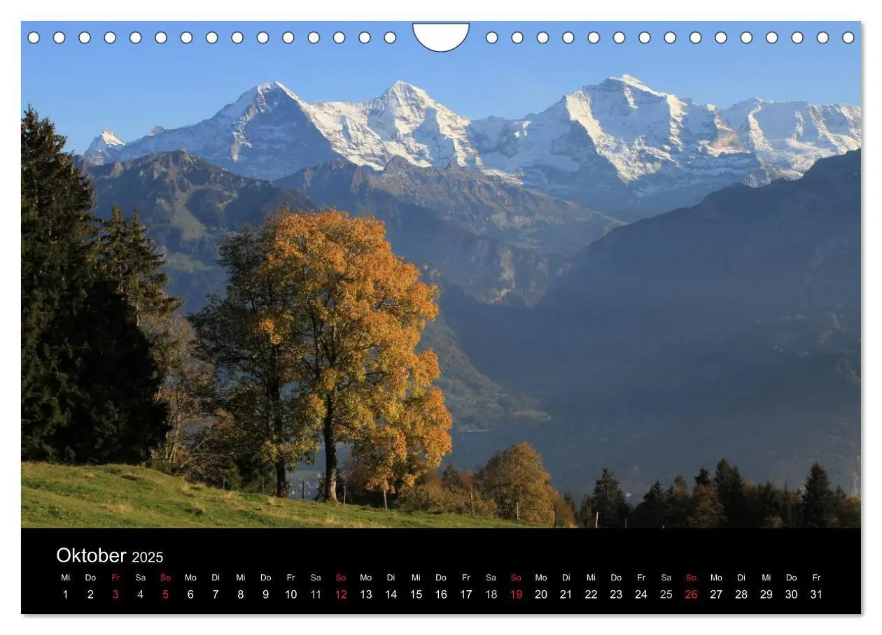 Bild: 9783435771059 | Berner Oberland (Wandkalender 2025 DIN A4 quer), CALVENDO...