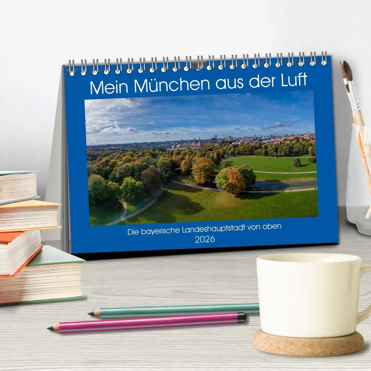 Bild: 9783457931059 | Mein München aus der Luft (Tischkalender 2026 DIN A5 quer),...