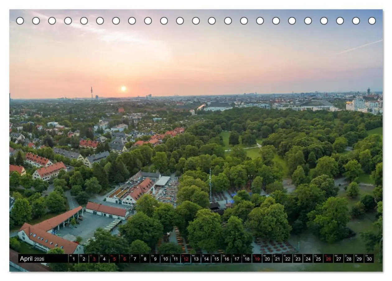Bild: 9783457931059 | Mein München aus der Luft (Tischkalender 2026 DIN A5 quer),...