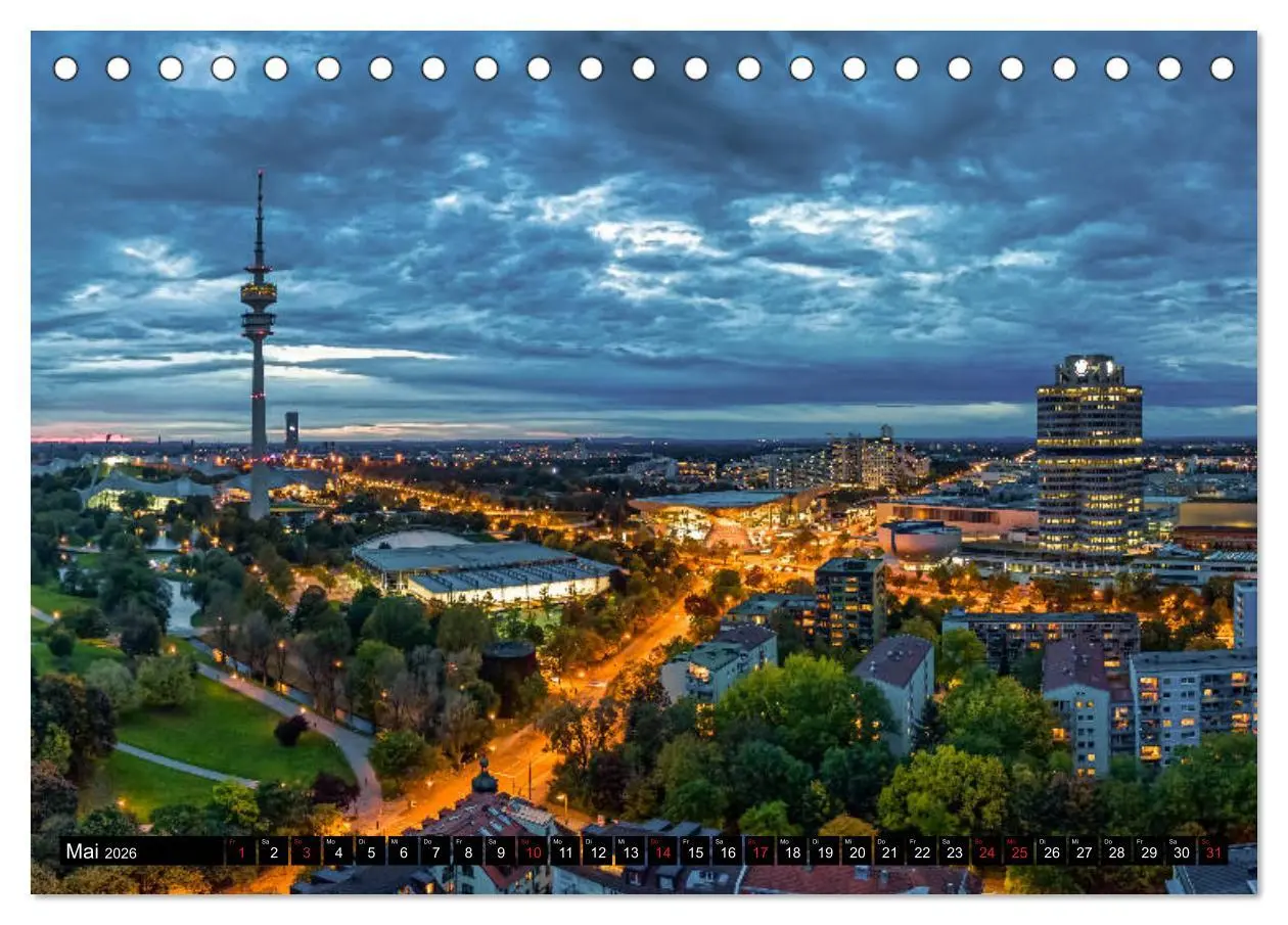 Bild: 9783457931059 | Mein München aus der Luft (Tischkalender 2026 DIN A5 quer),...