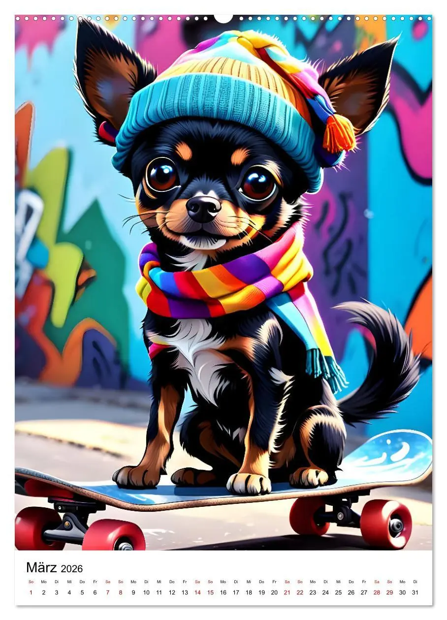Bild: 9783516261059 | Chihuahua Outdoor Abenteuer (Wandkalender 2026 DIN A2 hoch),...