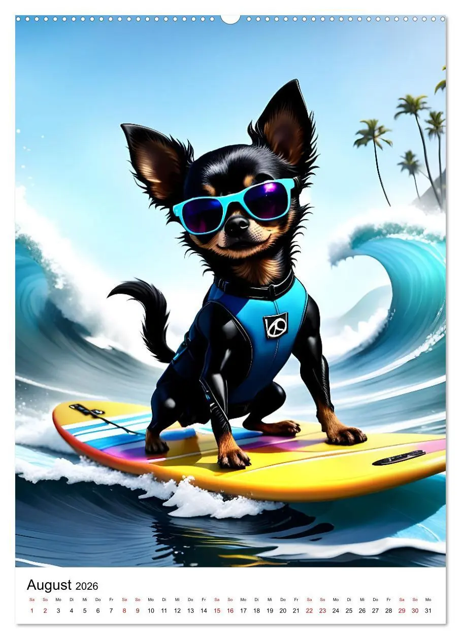 Bild: 9783516261059 | Chihuahua Outdoor Abenteuer (Wandkalender 2026 DIN A2 hoch),...