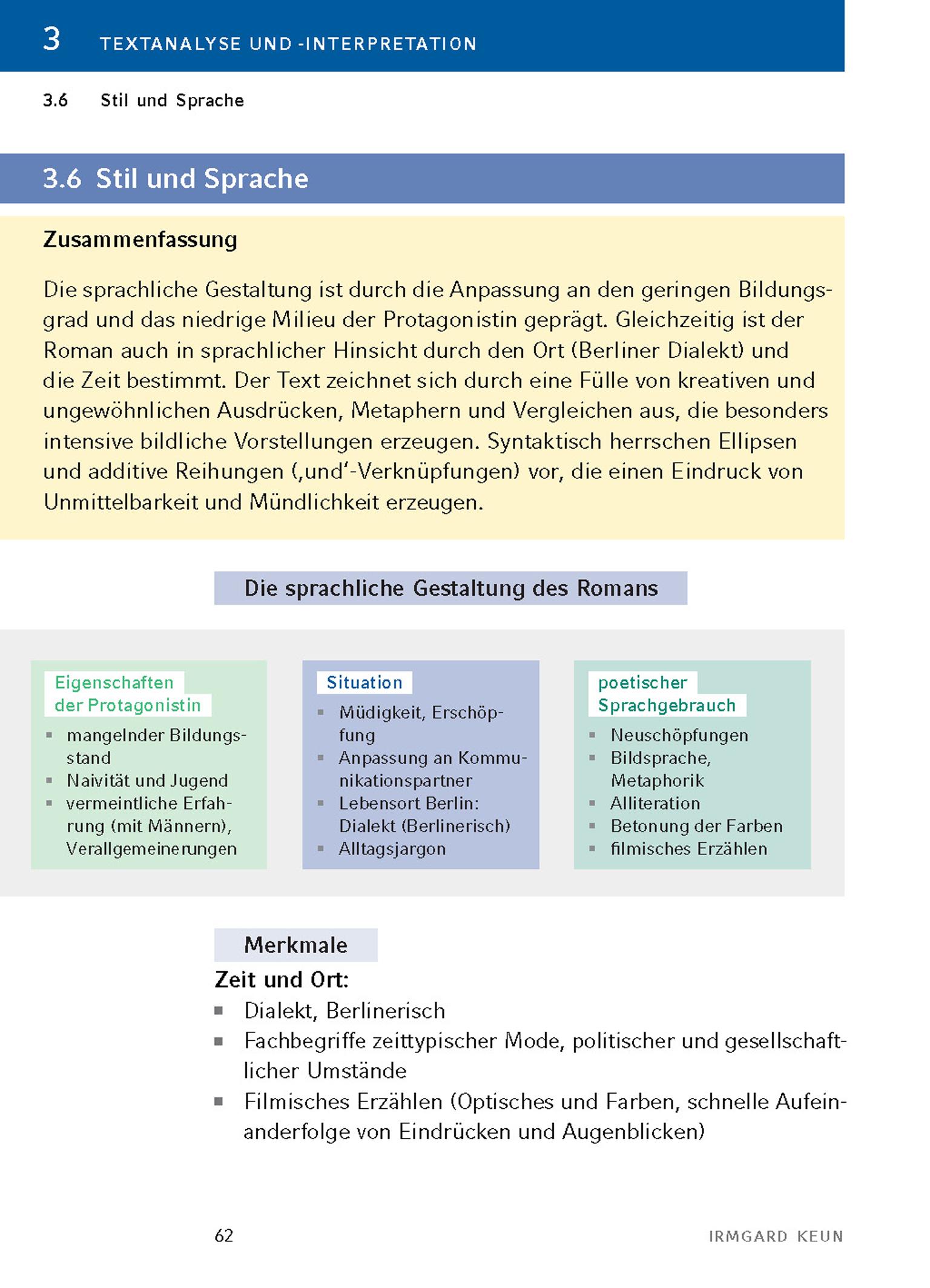 Bild: 9783804421059 | Das kunstseidene Mädchen von Irmgard Keun - Textanalyse und...