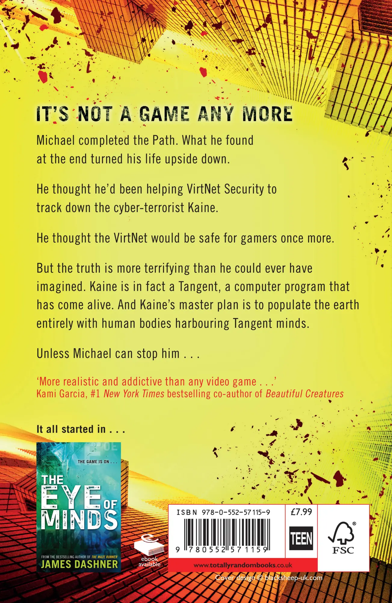 Rückseite: 9780552571159 | Mortality Doctrine: The Rule Of Thoughts | James Dashner | Taschenbuch