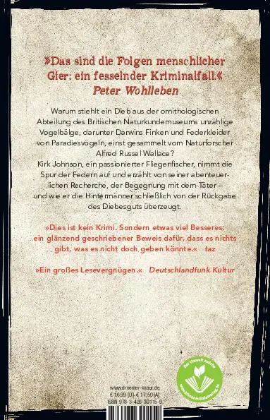 Rückseite: 9783426301159 | Der Federndieb | Kirk Wallace Johnson | Taschenbuch | 368 S. | Deutsch