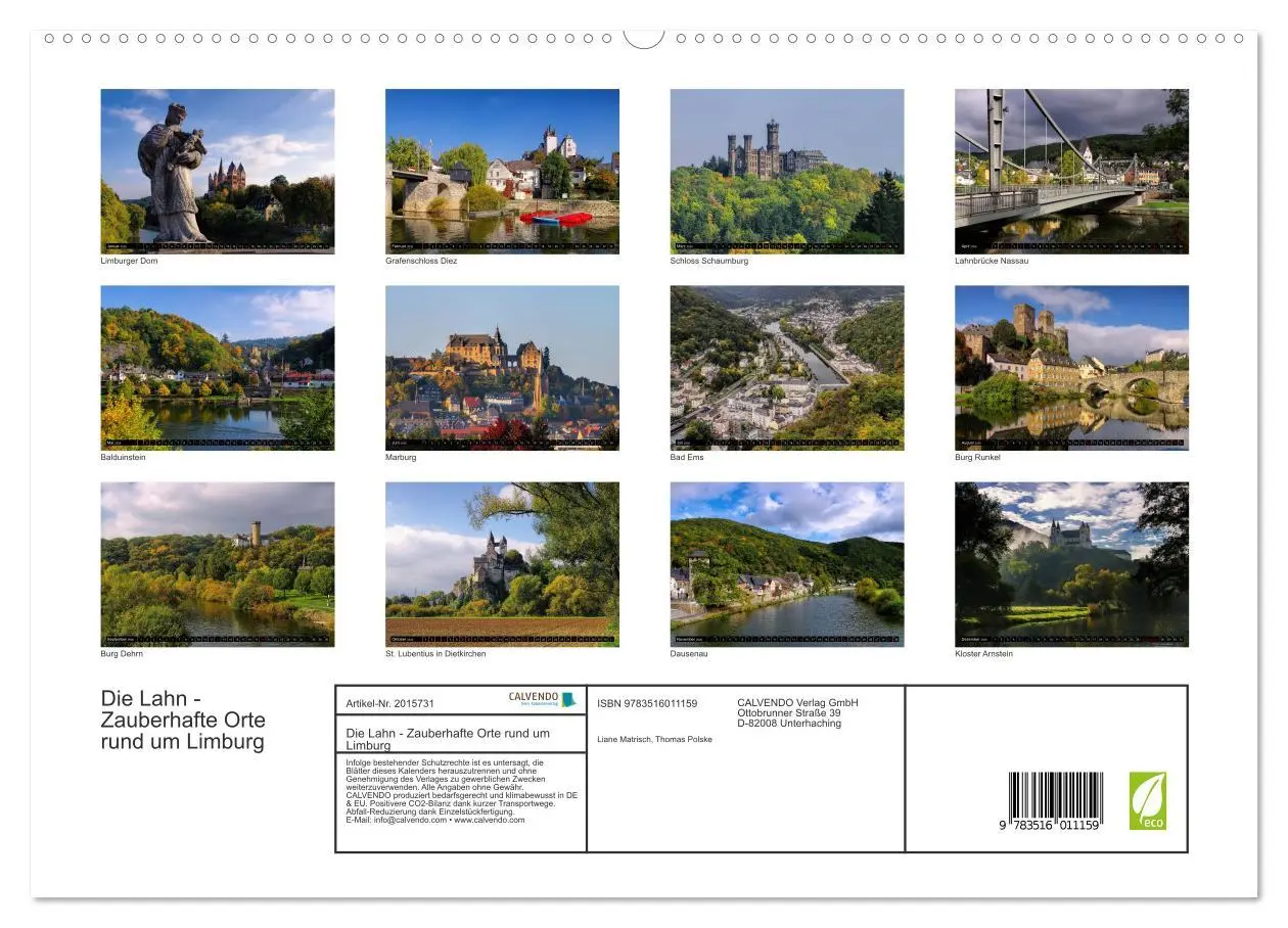 Bild: 9783516011159 | Die Lahn - Zauberhafte Orte rund um Limburg (hochwertiger Premium...