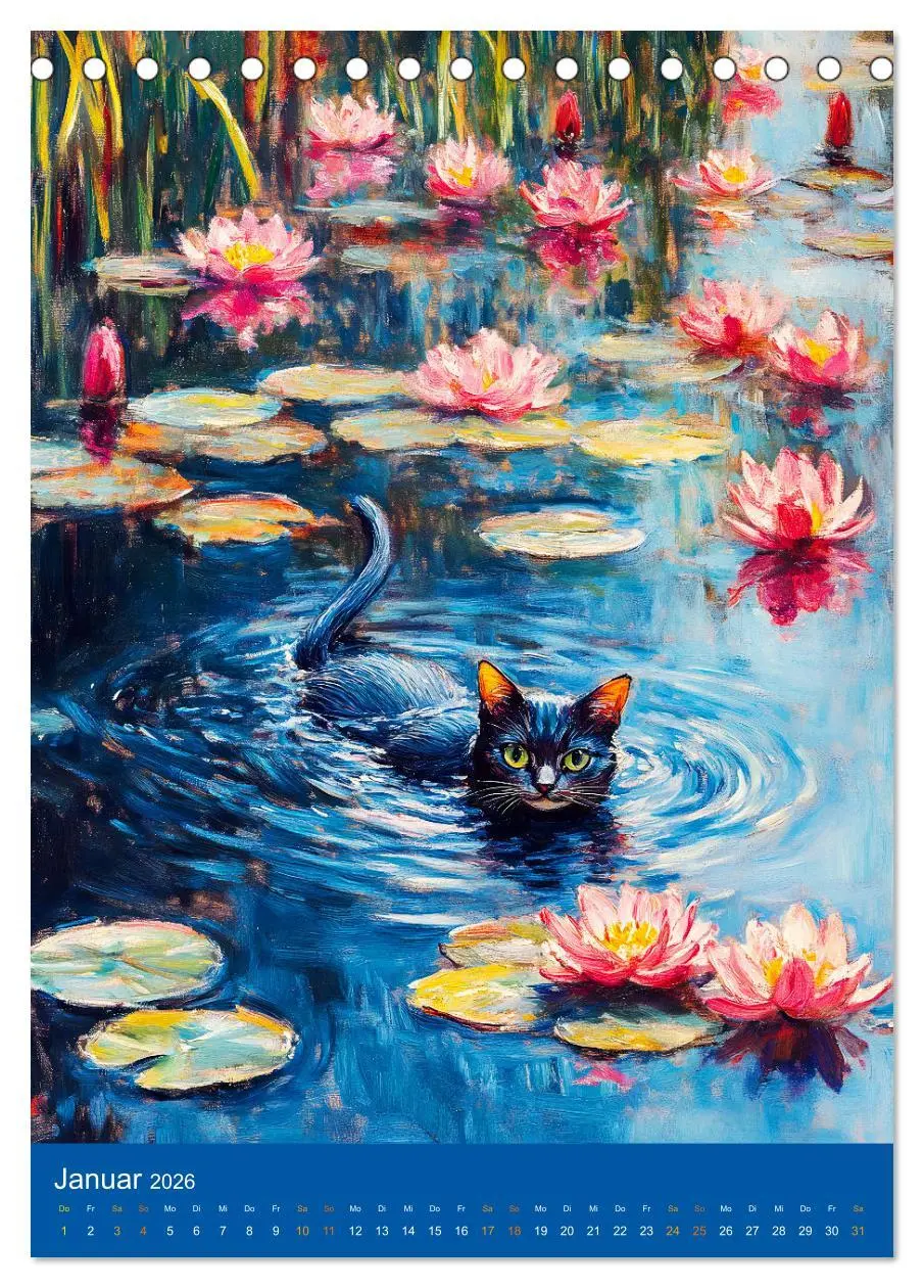Bild: 9783516251159 | Katzen und Kunst - Samtige Herrscher der impressionistischen Gärten...