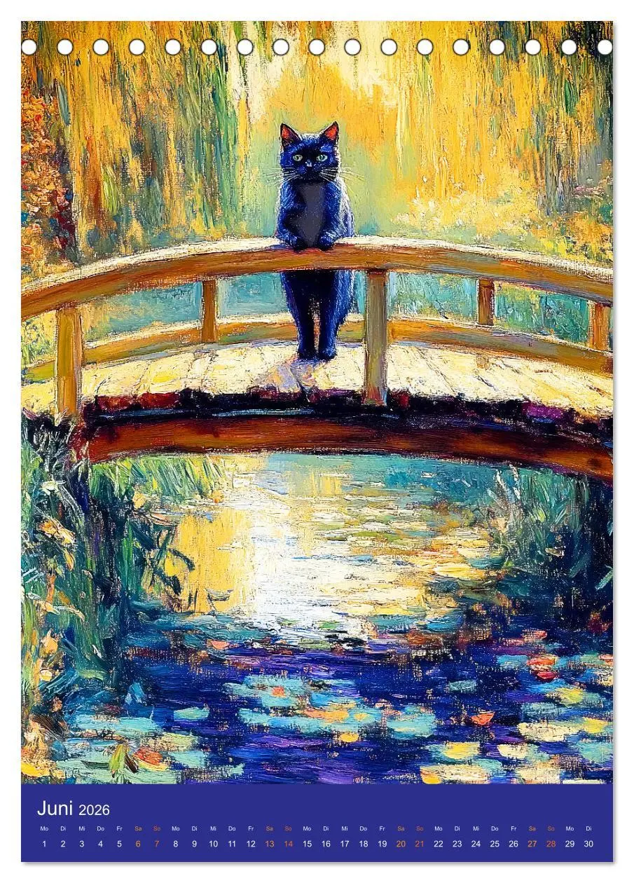 Bild: 9783516251159 | Katzen und Kunst - Samtige Herrscher der impressionistischen Gärten...