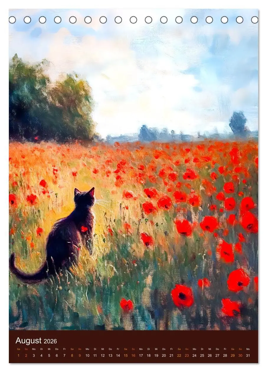 Bild: 9783516251159 | Katzen und Kunst - Samtige Herrscher der impressionistischen Gärten...