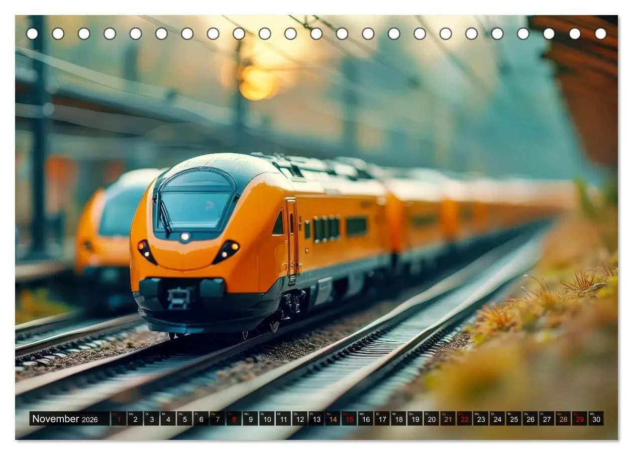 Bild: 9783516701159 | Futuristische Modelleisenbahn (Tischkalender 2026 DIN A5 quer),...