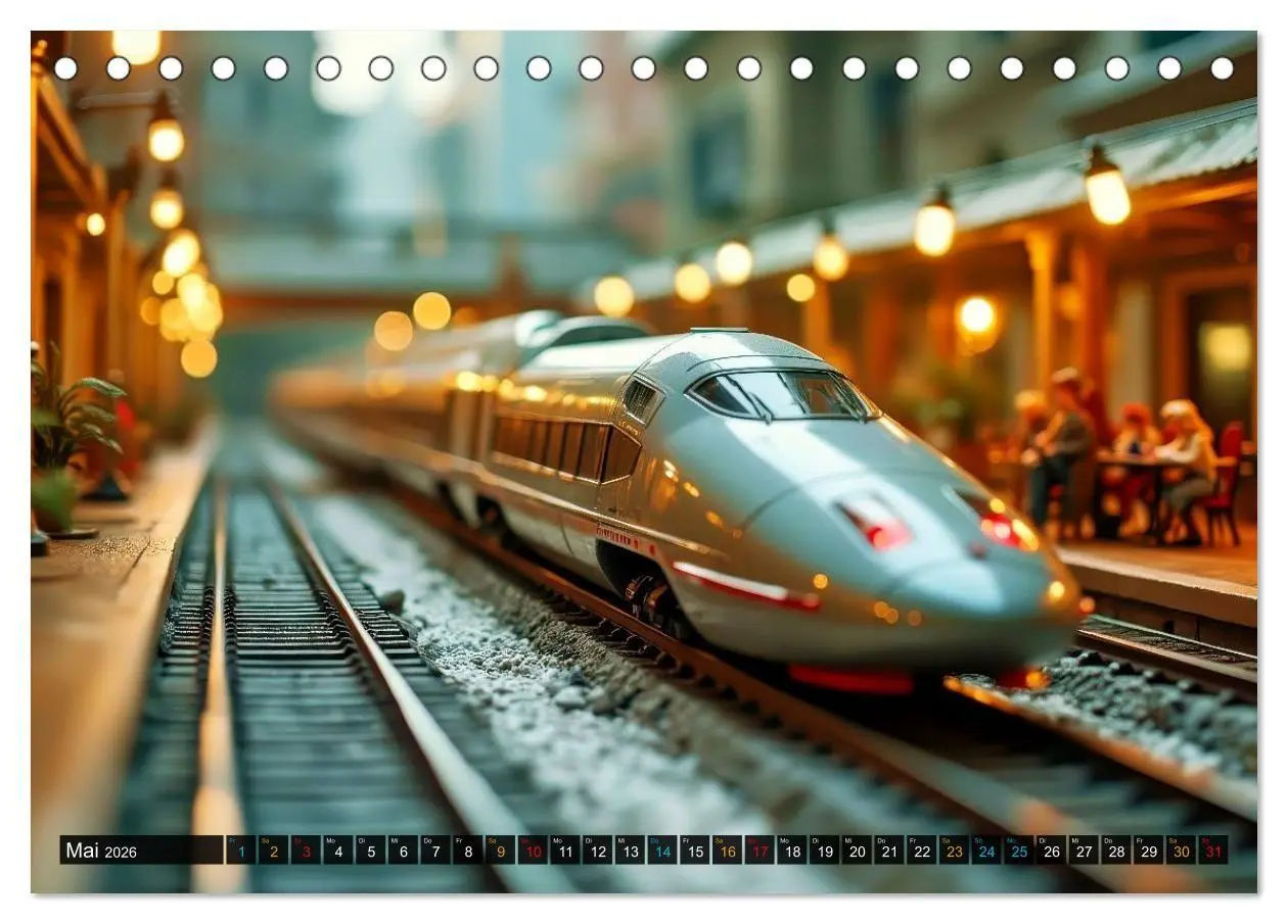 Bild: 9783516701159 | Futuristische Modelleisenbahn (Tischkalender 2026 DIN A5 quer),...
