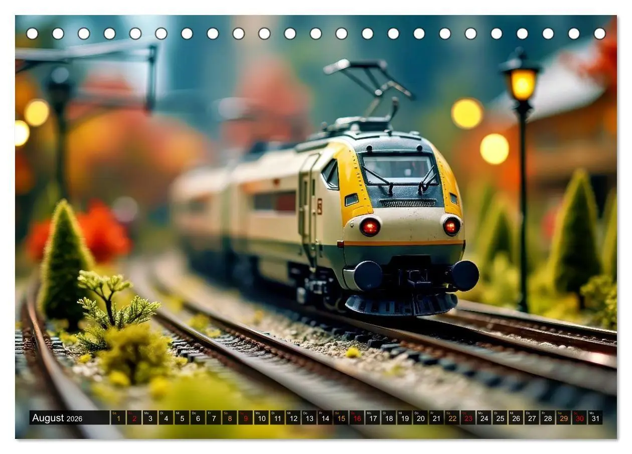 Bild: 9783516701159 | Futuristische Modelleisenbahn (Tischkalender 2026 DIN A5 quer),...