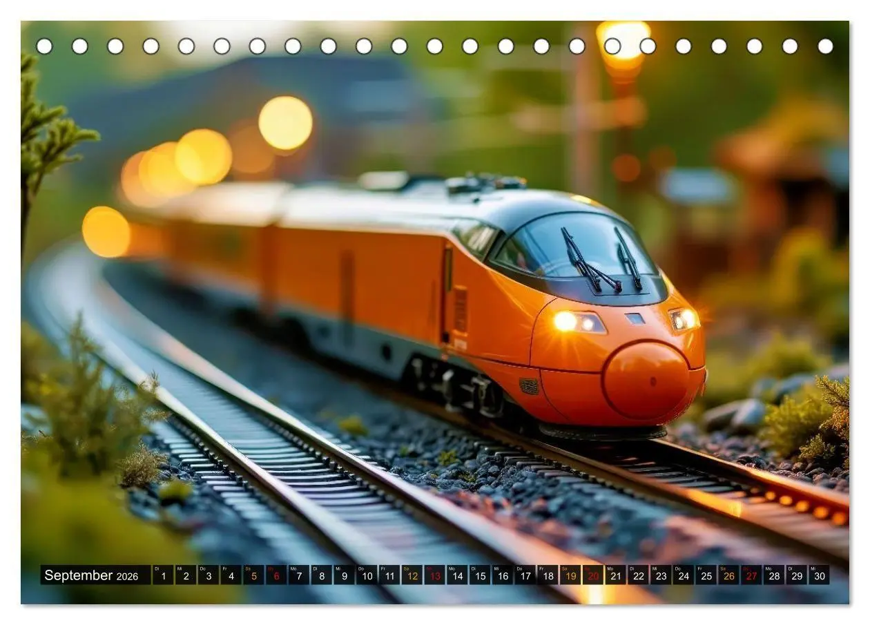 Bild: 9783516701159 | Futuristische Modelleisenbahn (Tischkalender 2026 DIN A5 quer),...