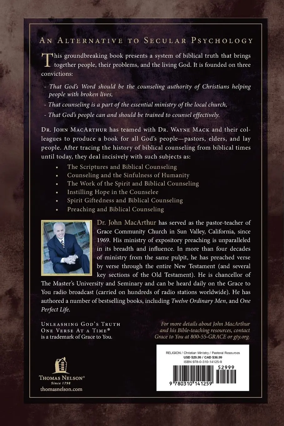 Rückseite: 9780310141259 | Counseling | How to Counsel Biblically | John F. Macarthur (u. a.)