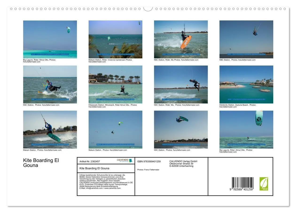 Bild: 9783569401259 | Kite Boarding El Gouna (hochwertiger Premium Wandkalender 2027 DIN...