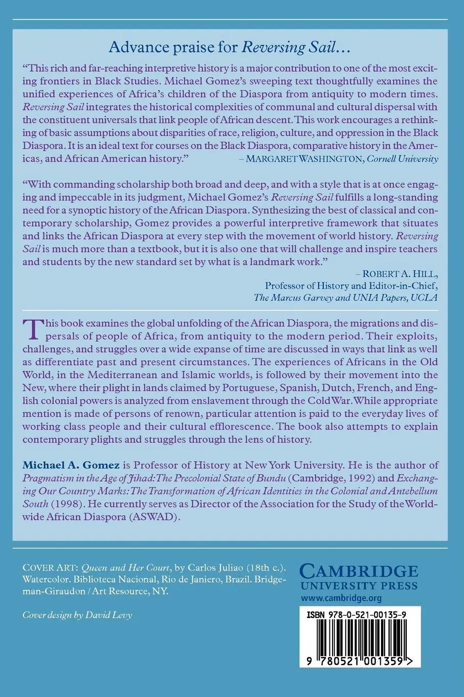 Rückseite: 9780521001359 | Reversing Sail | A History of the African Diaspora | Michael Gomez